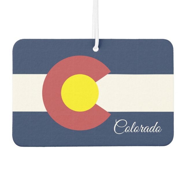 Custom Name and Personalised Flag Air Freshener (Front)