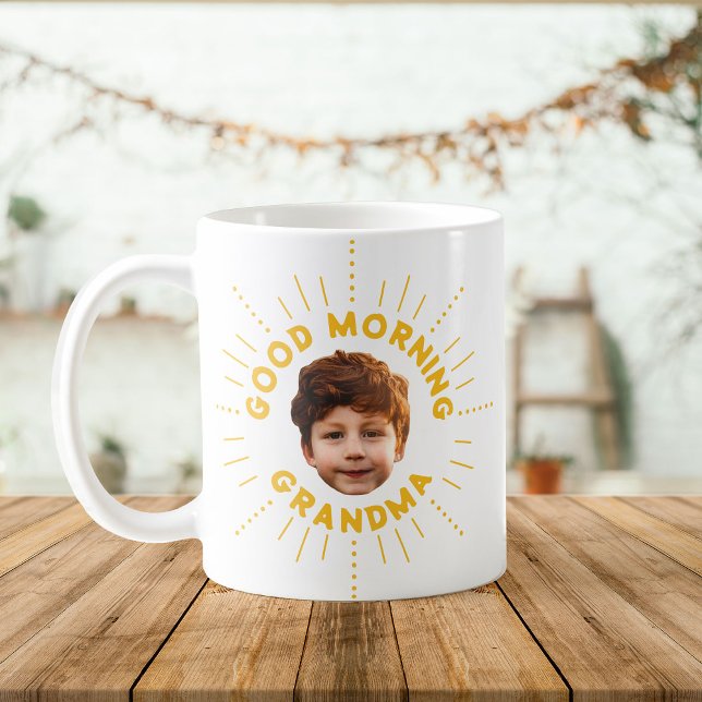 Custom Name and Photo – Retro Style, Full of Smile Coffee Mug (Creator Uploaded)