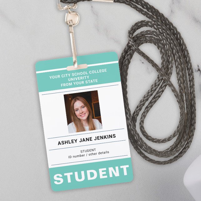 Custom name and photo school college student ID ID Badge (Creator Uploaded)