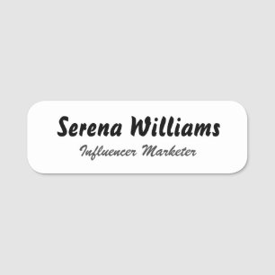 Custom Name and Title Magnetic Or Safety Pin Tag