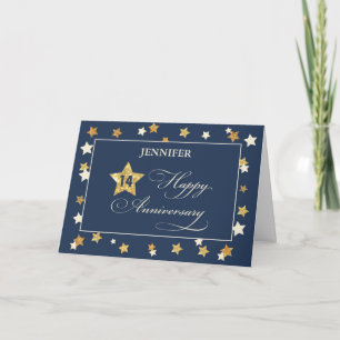 Custom Name and Year 14th Employee Anniversary Card