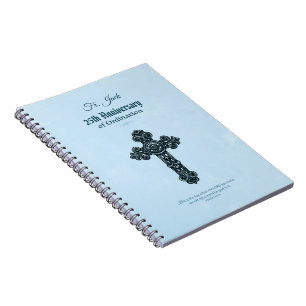 Custom Name & Anniversary Year Ordination, Priest Notebook