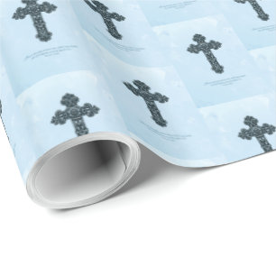 Custom Name & Anniversary Year Ordination, Priest Wrapping Paper
