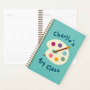 custom NAME Art class school Artist creative Planner