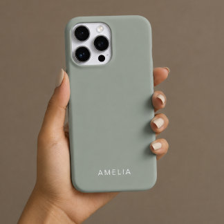 Custom Name Ash Colour iPhone Case