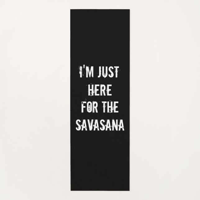 Custom Name At Back Funny  Yoga Mat (Front)