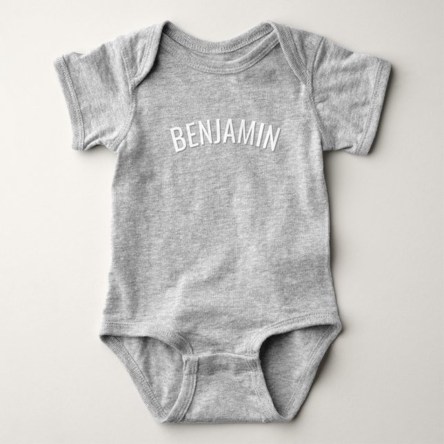 Custom Name Baby Bodysuit (Front)