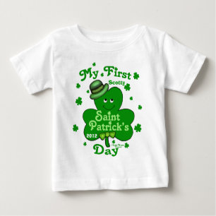 Custom Name Baby Boy's First St. Patrick's Day Baby T-Shirt