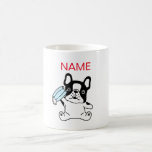 CUSTOM NAME BABY BULLDOG WITH MASK Mug<br><div class="desc">CUSTOM
DIY NAME MUG
ADORABLE BABY BULLDOG WITH MASK</div>