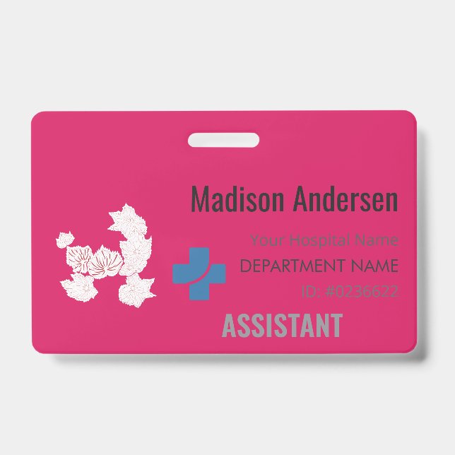 Custom Name Badge – Holder.Reel.Pin.ID.Card ID Badge (Front)