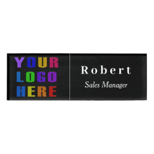 Custom Name Badge with Logo