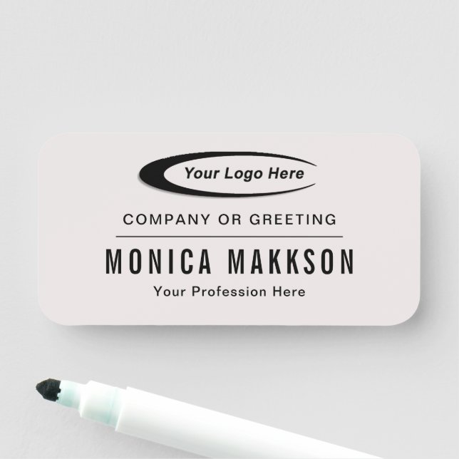 Custom Name Badge With Logo (In Situ)
