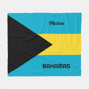 Custom Name Bahamas Fleece Blanket