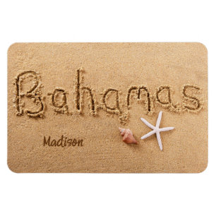 Custom Name Bahamas Magnet