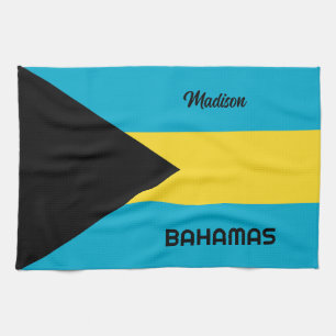 Custom Name Bahamas Tea Towel