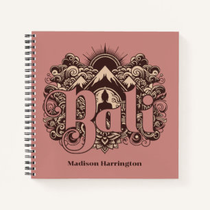 Custom Name Bali Notebook