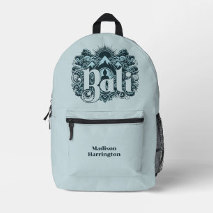 Custom Name Bali Printed Backpack