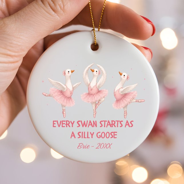 Custom name ballet dancer gift | ornament (Creator Uploaded)