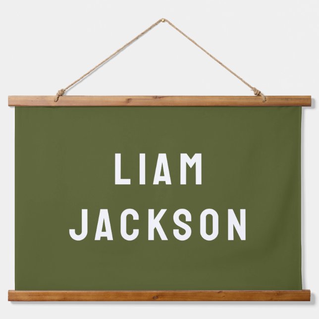 Custom Name Banner Personalised Nursery Wall Art (Front)