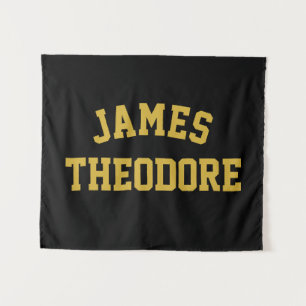 Custom Name Banner Personalised Nursery Wall Art Tapestry