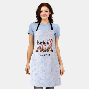 Custom Name Baseball Mum Mother's Day Apron