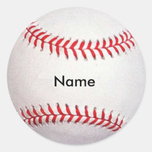 Custom Name Baseball Stickers