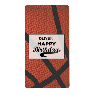 Custom Name Basketball Birthday Large Grunge Ball