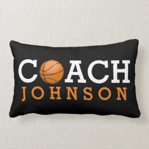 Custom Name Basketball Coach Office Lumbar Cushion