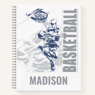 Custom Name Basketball Player Notebook