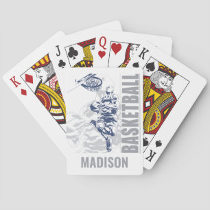Custom Name Basketball Player Playing Cards