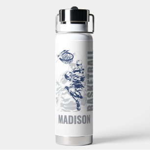 Custom Name Basketball Player Water Bottle