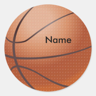 Custom Name Basketball Stickers