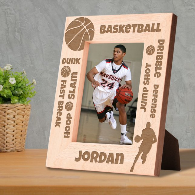 Custom Name Basketball Terms Etched Frames (Creator Uploaded)
