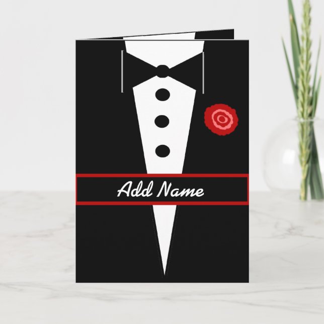 Custom Name Be My Groomsman Invitation (Front)