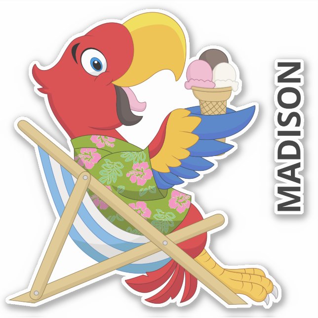 Custom name Beach Macaw  (Front)