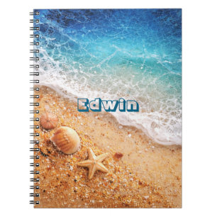 Custom Name Beach Notebook
