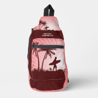 Custom Name Beach Surfer