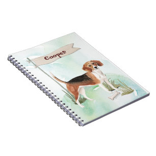 Custom Name Beagle Pet Dog Notebook