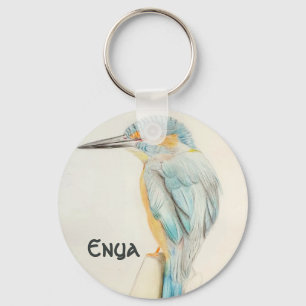 Custom Name Beautiful Bird  Key Ring