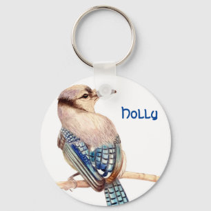 Custom Name Beautiful Bird Key Ring
