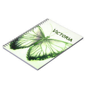 Custom Name Beautiful butterfly  Notebook