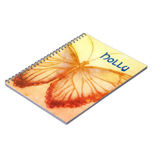 Custom Name Beautiful butterfly  Notebook