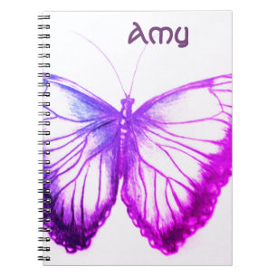 Custom Name Beautiful butterfly  Notebook