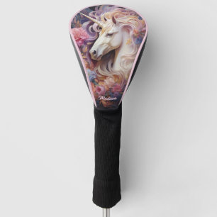 Custom Name Beautiful Unicorn Golf Head Cover