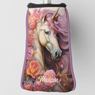 Custom Name Beautiful Unicorn Golf Head Cover