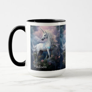 Custom Name Beautiful Unicorn Mug