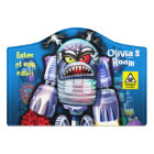 Custom Name Bedroom sign Monster Robot
