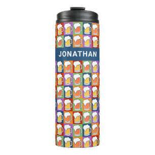 Custom name BEER Pop-Art tumbler