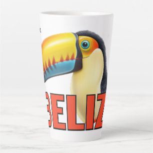 Custom Name BELIZE Toucan Latte Mug