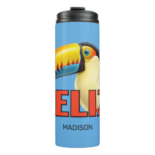 Custom Name BELIZE Toucan Thermal Tumbler